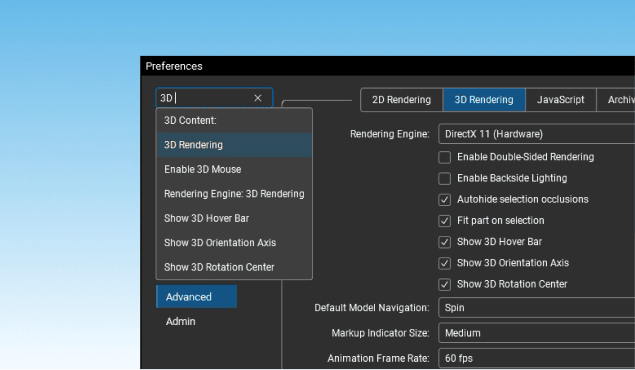 Screenshot of computer software